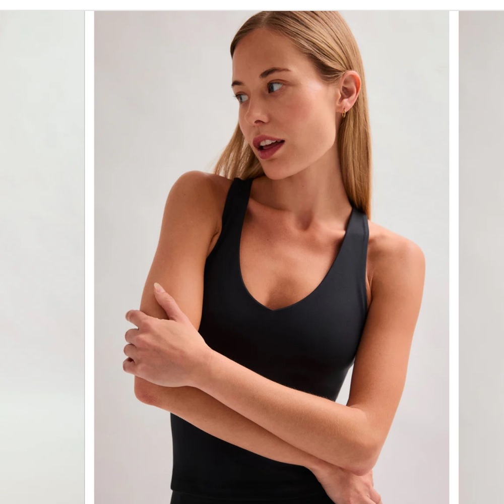 Girlfriend collective Black Zoe Superstretch Tank - Picture 4 of 9